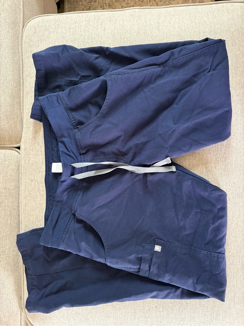 Figs Navy Blue Kade cargo scrub pants
